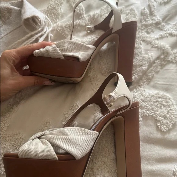 Jimmy Choo Heloise 120 Ankle-strap Platform Sandals - Picture 6 of 8